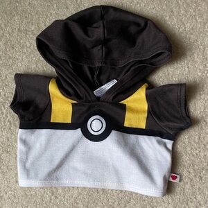 Brown and Yellow ultra ball Pokémon hooded shirt Build a Bear